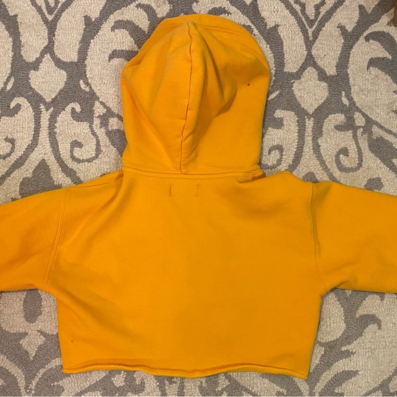 TNA Aritzia Cropped Yellow Hoodie - Picture 2 of 3